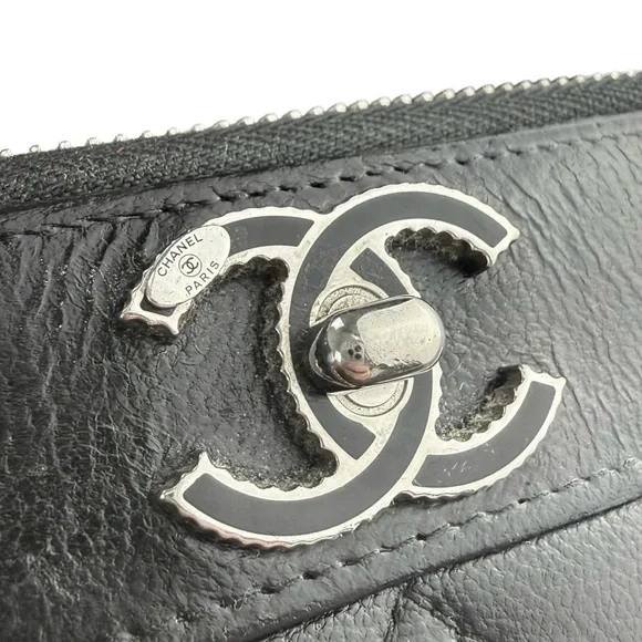 CHANEL Authentic Mademoiselle Black Quilted Wallet - Picture 9 of 9